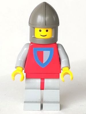 Classic - Knight, Shield Red/Gray, Light Gray Legs with Red Hips, Dark Gray Chin-Guard – ЗАМЪЦИ