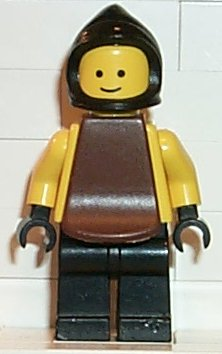 Blacksmith - Black Legs and Hips, Yellow Torso and Arms, Black Hands, Black Cowl, Brown Plastic Cape – ЗАМЪЦИ
