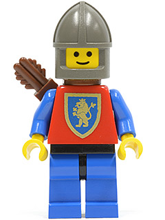 Crusader Lion - Blue Legs with Black Hips, Dark Gray Chin-Guard, Quiver – ЗАМЪЦИ