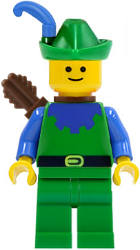 Forestman - Blue, Green Hat, Blue Feather, Quiver – ЗАМЪЦИ
