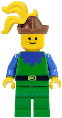 Forestman - Blue, Brown Hat, Yellow 3-Feather Plume – ЗАМЪЦИ