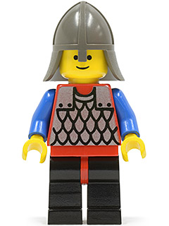 Scale Mail - Red with Blue Arms, Black Legs with Red Hips, Dark Gray Neck-Protector – ЗАМЪЦИ