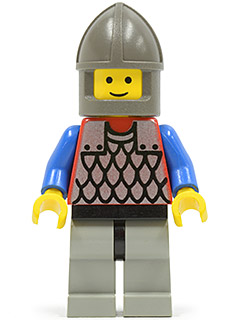 Scale Mail - Red with Blue Arms, Light Gray Legs with Black Hips, Dark Gray Chin-Guard – ЗАМЪЦИ