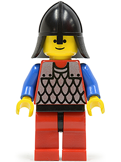 Scale Mail - Red with Blue Arms, Red Legs with Black Hips, Black Neck-Protector – ЗАМЪЦИ