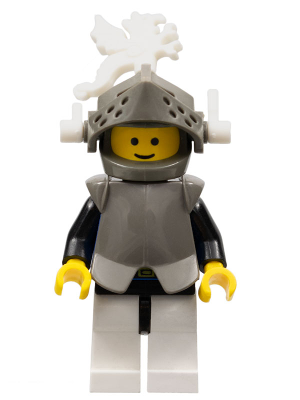 Breastplate - Armor over Blue, Dark Gray Helmet and Visor, White Dragon Plumes – ЗАМЪЦИ