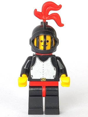 Breastplate - Black, Black Legs with Red Hips, Black Grille Helmet, Red Plume, Red Plastic Cape – ЗАМЪЦИ