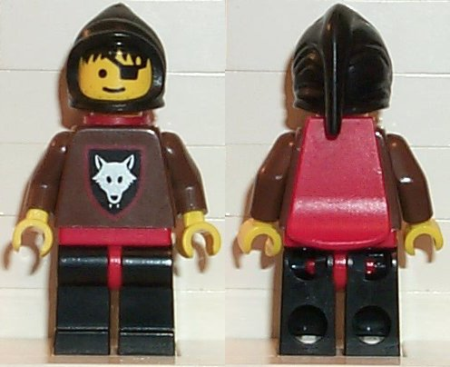 Wolfpack - Eye Patch, Brown Arms and Black Legs, Black Hood and Red Cape – ЗАМЪЦИ