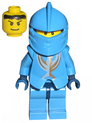 Knights Kingdom II - Jayko Plain Torso, Gold Pattern Armor, Dark Blue Hips – ЗАМЪЦИ