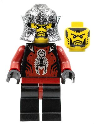 Knights Kingdom II - Shadow Knight, Speckle Black-Silver Helmet – ЗАМЪЦИ