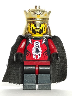 Knights Kingdom II - King with Crown & Black Cape (Chess King) – ЗАМЪЦИ