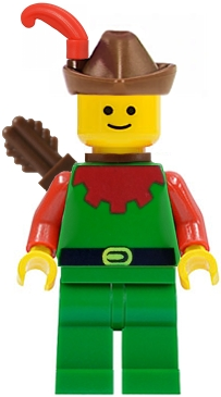 Forestman - Red, Brown Hat, Red Feather, Quiver – ЗАМЪЦИ