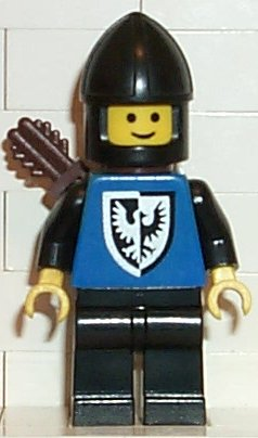 Black Falcon - Black Legs, Black Chin-Guard, Shield Bottom Round, Quiver – ЗАМЪЦИ
