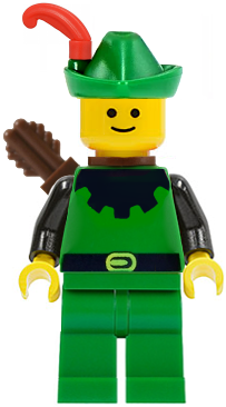 Forestman - Black, Green Hat, Red Feather, Quiver – ЗАМЪЦИ