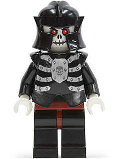 Fantasy Era - Skeleton Warrior 4, White, Black Breastplate and Helmet, Dark Red Hips and Black Legs – ЗАМЪЦИ