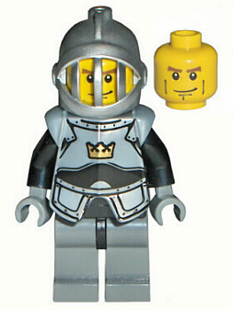 Fantasy Era - Crown Knight Plain with Breastplate, Grille Helmet, Vertical Cheek Lines – ЗАМЪЦИ