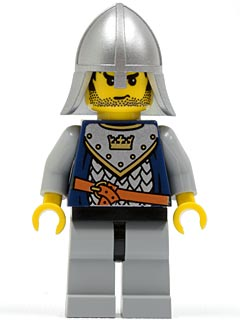 Fantasy Era - Crown Knight Scale Mail with Crown, Helmet with Neck Protector, Black Messy Hair and Stubble – ЗАМЪЦИ
