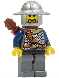Fantasy Era - Crown Knight Scale Mail with Chest Strap, Helmet with Broad Brim, 3 Spots under Left Eye, Quiver – ЗАМЪЦИ