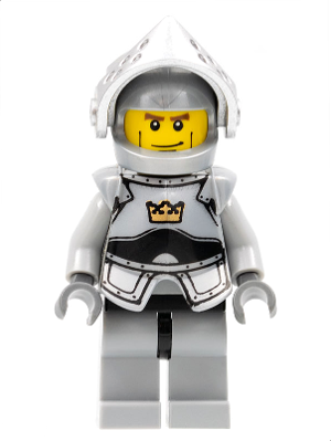 Fantasy Era - Crown Knight Plain with Breastplate, Helmet with Visor, Vertical Cheek Lines – ЗАМЪЦИ
