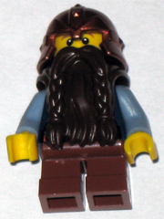 Fantasy Era - Dwarf, Dark Brown Beard, Copper Helmet with Studded Bands, Sand Blue Arms, Smirk – ЗАМЪЦИ