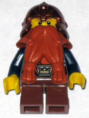 Fantasy Era - Dwarf, Dark Orange Beard, Copper Helmet with Studded Bands, Dark Blue Arms – ЗАМЪЦИ