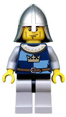 Fantasy Era - Crown Knight Quarters, Helmet with Neck Protector, Vertical Cheek Lines – ЗАМЪЦИ