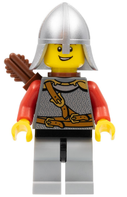 Kingdoms - Lion Knight Scale Mail with Chest Strap and Belt, Helmet with Neck Protector, Quiver, Open Grin – ЗАМЪЦИ