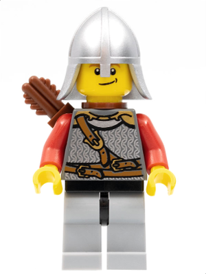 Kingdoms - Lion Knight Scale Mail with Chest Strap and Belt, Helmet with Neck Protector, Quiver, Smirk – ЗАМЪЦИ