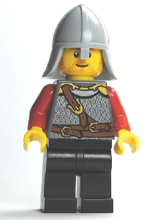 Kingdoms - Lion Knight Scale Mail with Chest Strap and Belt, Helmet with Neck Protector, Stubble Smile (Dual Sided Head) – ЗАМЪЦИ