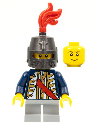 Red Sash, Helmet Closed, Light Bluish Gray Legs Short, Black Eyebrows – ЗАМЪЦИ