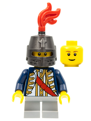 Red Sash, Helmet Closed, Light Bluish Gray Legs Short, Reddish Brown Eyebrows – ЗАМЪЦИ