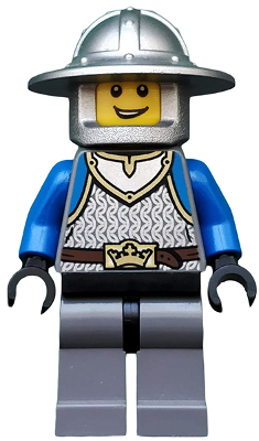 Castle - King's Knight Scale Mail, Crown Belt, Helmet with Broad Brim, Open Grin – ЗАМЪЦИ