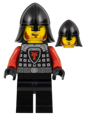 Castle - Dragon Knight Scale Mail with Dragon Shield and Shoulder Armor, Helmet with Neck Protector, Angry Scowl – ЗАМЪЦИ