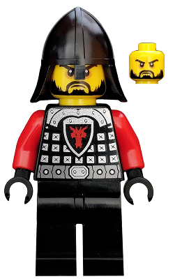 Castle - Dragon Knight Scale Mail with Dragon Shield and Shoulder Armor, Helmet with Neck Protector, Black Beard – ЗАМЪЦИ
