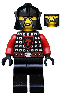 Castle - Dragon Knight Scale Mail with Dragon Shield, Cheek Protection Helmet, Missing Tooth Open Grin – ЗАМЪЦИ