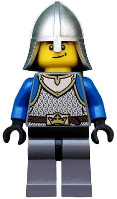 Castle - King's Knight Scale Mail, Crown Belt, Helmet with Neck Protector, Smirk – ЗАМЪЦИ