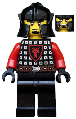 Castle - Dragon Knight Scale Mail with Dragon Shield, Cheek Protection Helmet, Bushy Eyebrows – ЗАМЪЦИ