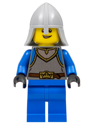 Castle - King's Knight Scale Mail, Crown Belt, Helmet with Neck Protector, Open Grin – ЗАМЪЦИ