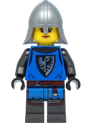 Black Falcon - Female, Pearl Dark Gray Detailed Legs, Flat Silver Neck Protector – ЗАМЪЦИ