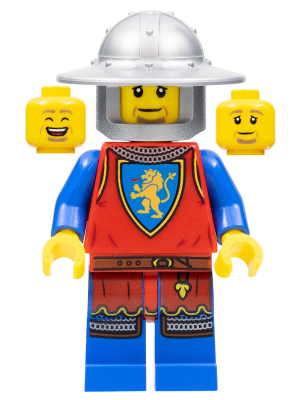 Lion Knight - Male, Flat Silver Broad Brim Helmet – ЗАМЪЦИ