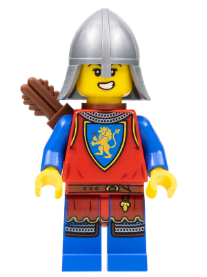 Lion Knight - Female, Flat Silver Neck Protector, Quiver – ЗАМЪЦИ