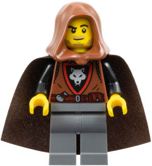 Wolfpack - Dark Bluish Gray Legs, Dark Brown Cape, Reddish Brown Hood (Crook) – ЗАМЪЦИ