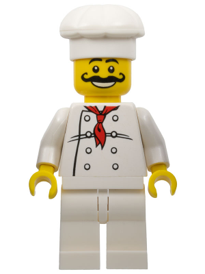 Chef - White Torso with 8 Buttons, White Legs, Long Curly Moustache – ГРАДСКИ