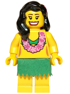Hula Dancer, Series 3 (Minifigure Only without Stand and Accessories) – КОЛЕКЦИОНЕРСКИ МИНИФИГУРКИ