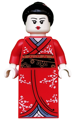 Kimono Girl, Series 4 (Minifigure Only without Stand and Accessories) – КОЛЕКЦИОНЕРСКИ МИНИФИГУРКИ