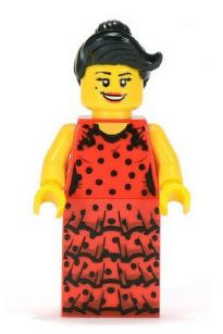 Flamenco Dancer, Series 6 (Minifigure Only without Stand and Accessories) – КОЛЕКЦИОНЕРСКИ МИНИФИГУРКИ