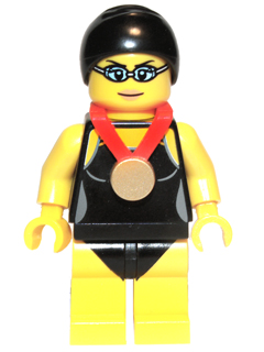 Swimming Champion, Series 7 (Minifigure Only without Stand and Accessories) – КОЛЕКЦИОНЕРСКИ МИНИФИГУРКИ