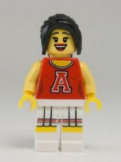 Red Cheerleader, Series 8 (Minifigure Only without Stand and Accessories) – КОЛЕКЦИОНЕРСКИ МИНИФИГУРКИ