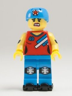 Roller Derby Girl, Series 9 (Minifigure Only without Stand and Accessories) – КОЛЕКЦИОНЕРСКИ МИНИФИГУРКИ