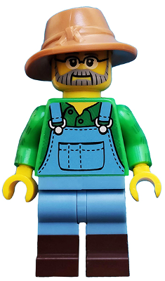 Farmer, Series 15 (Minifigure Only without Stand and Accessories) – КОЛЕКЦИОНЕРСКИ МИНИФИГУРКИ