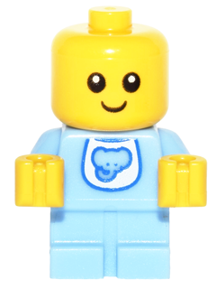 Baby - Bright Light Blue Body with Elephant Bib – КОЛЕКЦИОНЕРСКИ МИНИФИГУРКИ